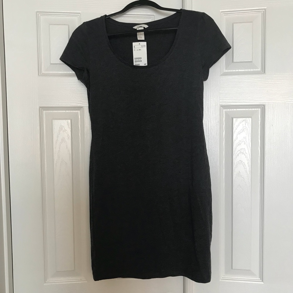 H&M• Gray Tee Dress